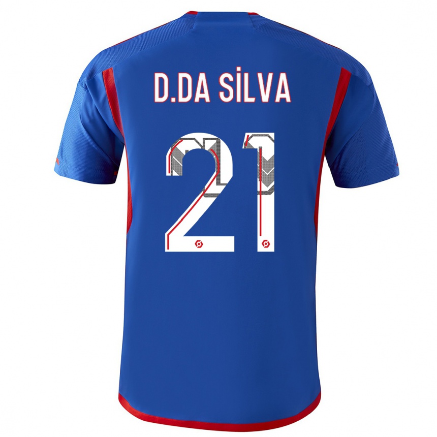 Mujer Fútbol Camiseta Damien Da Silva #21 Azul Rojo 2ª Equipación 2023/24 México