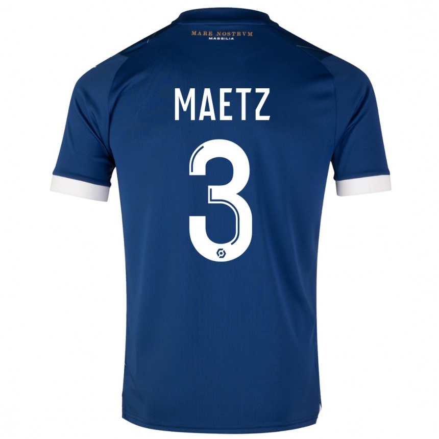 Mujer Fútbol Camiseta Agathe Maetz #3 Azul Oscuro 2ª Equipación 2023/24 México