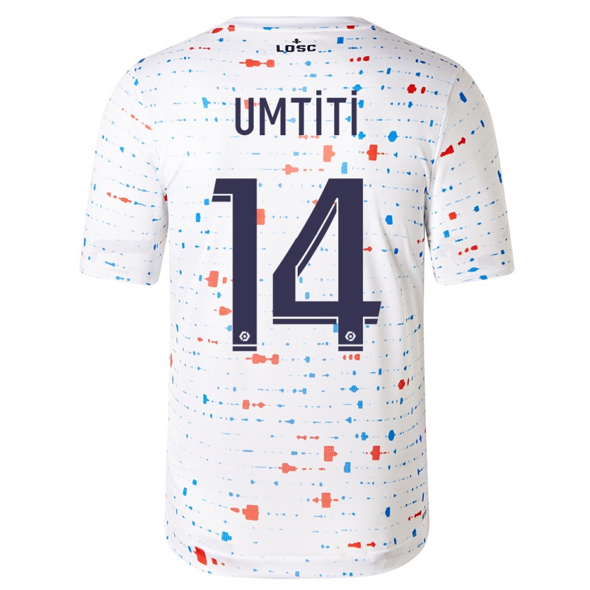 Mujer Fútbol Camiseta Samuel Umtiti #14 Blanco 2ª Equipación 2023/24 México