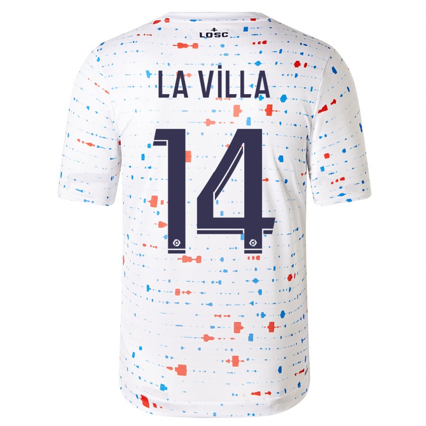 Mujer Fútbol Camiseta Caroline La Villa #14 Blanco 2ª Equipación 2023/24 México