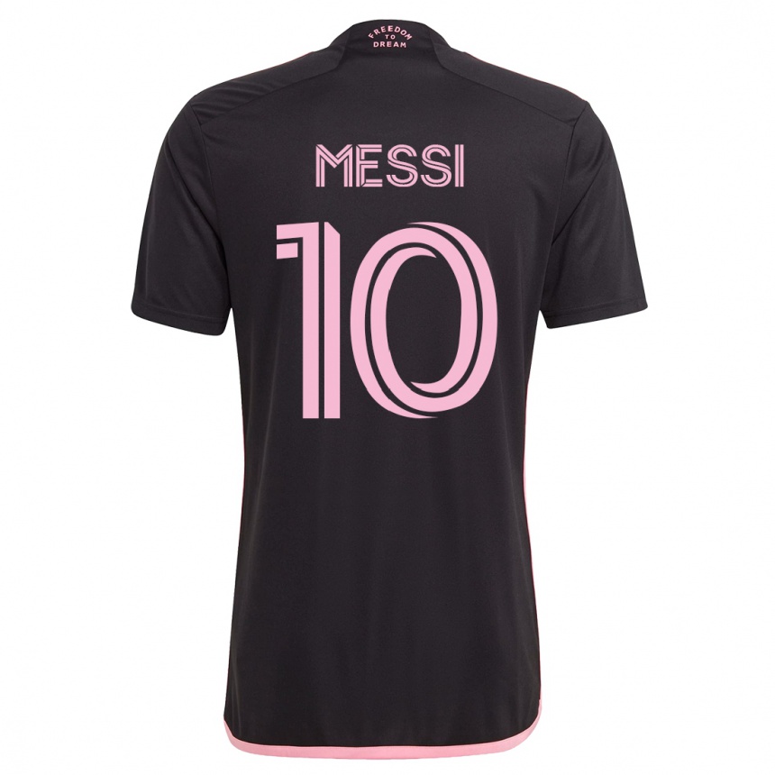 Mujer Fútbol Camiseta Lionel Messi #10 Negro 2ª Equipación 2023/24 México