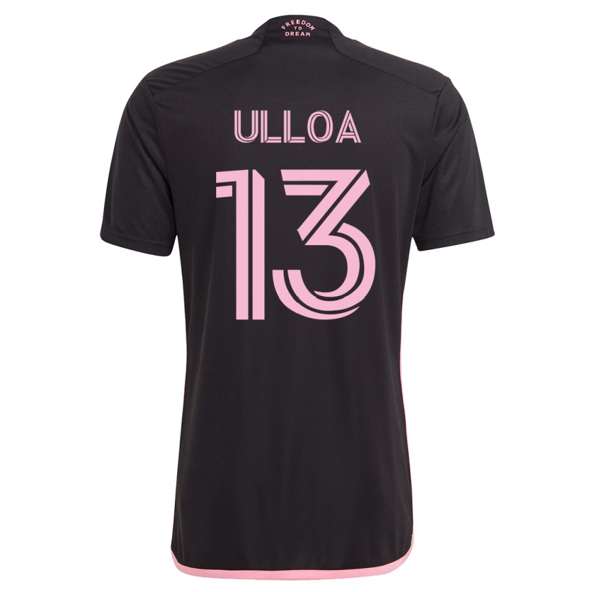 Mujer Fútbol Camiseta Víctor Ulloa #13 Negro 2ª Equipación 2023/24 México