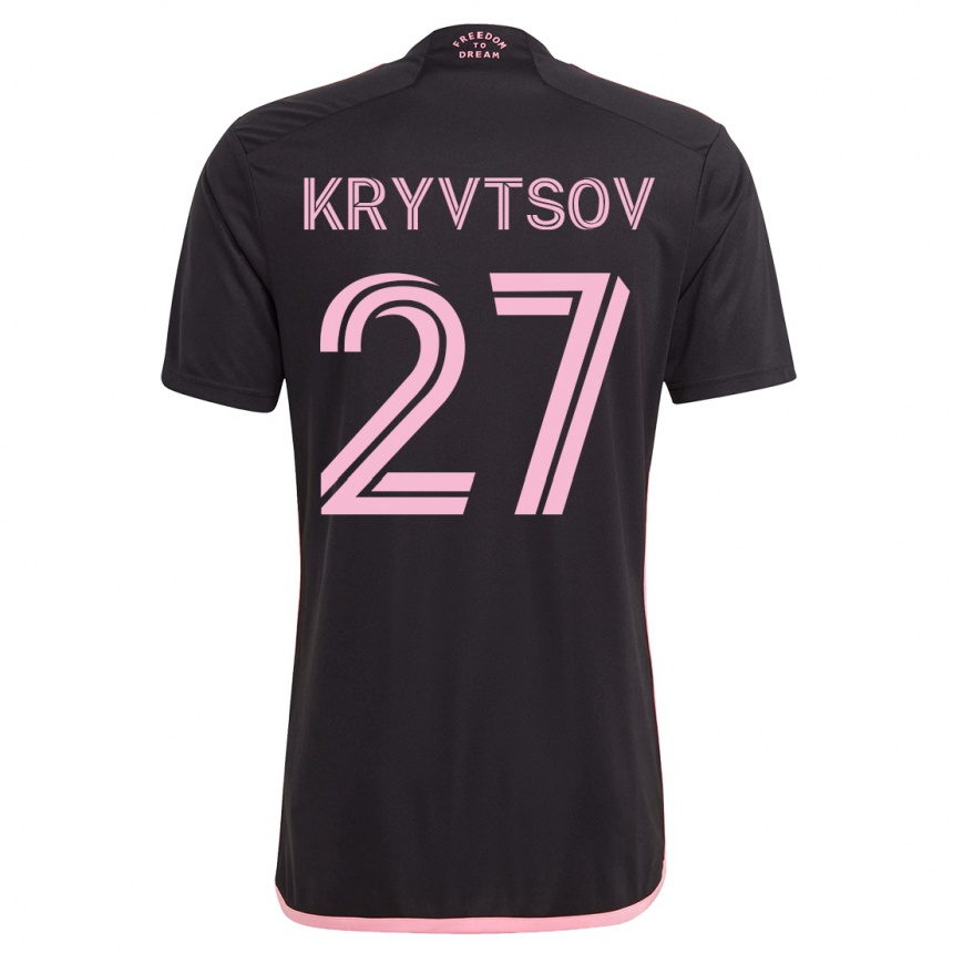 Mujer Fútbol Camiseta Sergiy Kryvtsov #27 Negro 2ª Equipación 2023/24 México