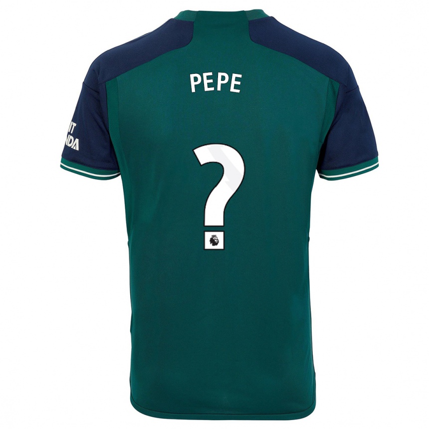 Mujer Fútbol Camiseta Nicolas Pepe #0 Verde Equipación Tercera 2023/24 México