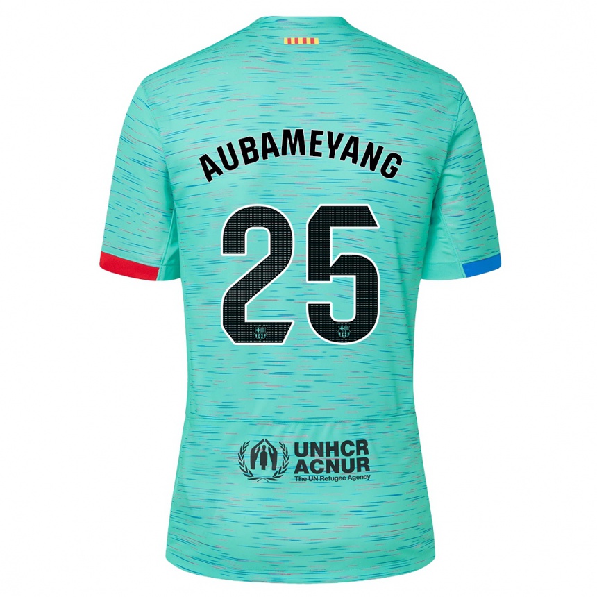 Mujer Fútbol Camiseta Pierre Emerick Aubameyang #25 Aguamarina Clara Equipación Tercera 2023/24 México