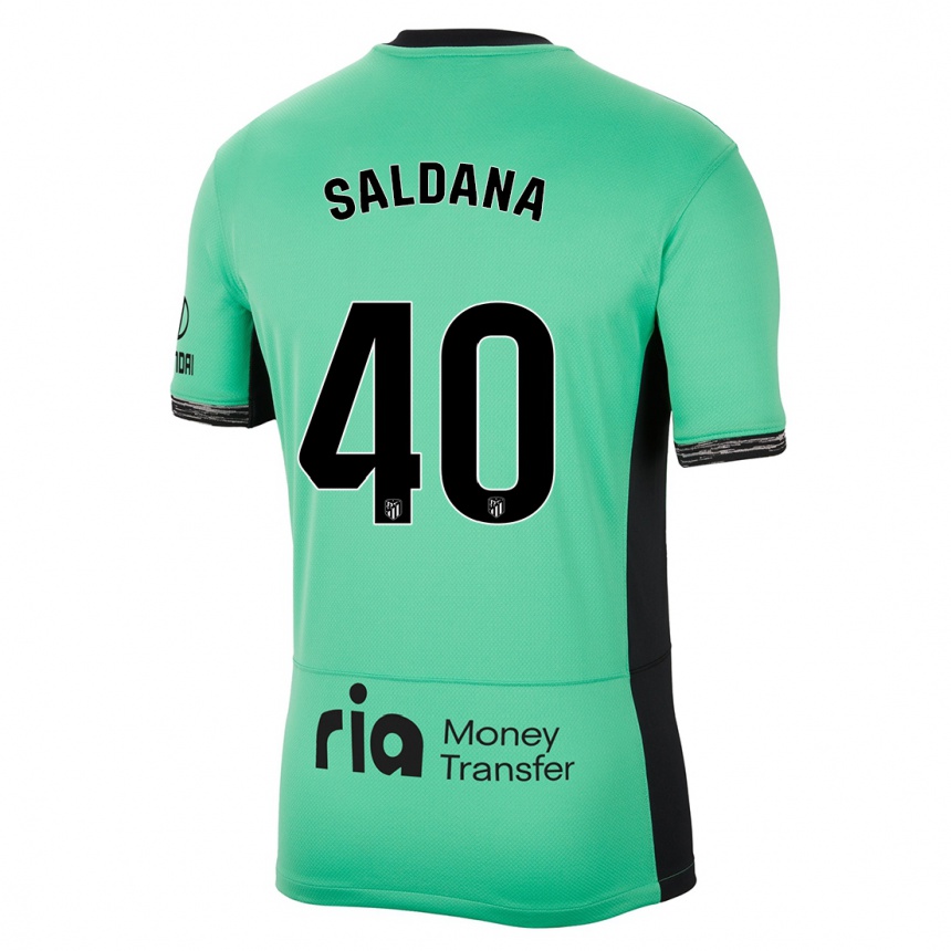 Mujer Fútbol Camiseta Jose Saldana #40 Primavera Verde Equipación Tercera 2023/24 México