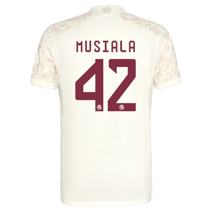 Mujer Fútbol Camiseta Jamal Musiala #42 Blanquecino Equipación Tercera 2023/24 México