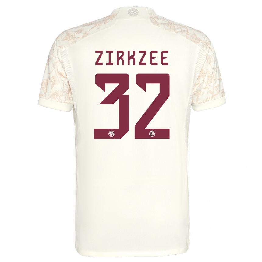 Mujer Fútbol Camiseta Joshua Zirkzee #32 Blanquecino Equipación Tercera 2023/24 México